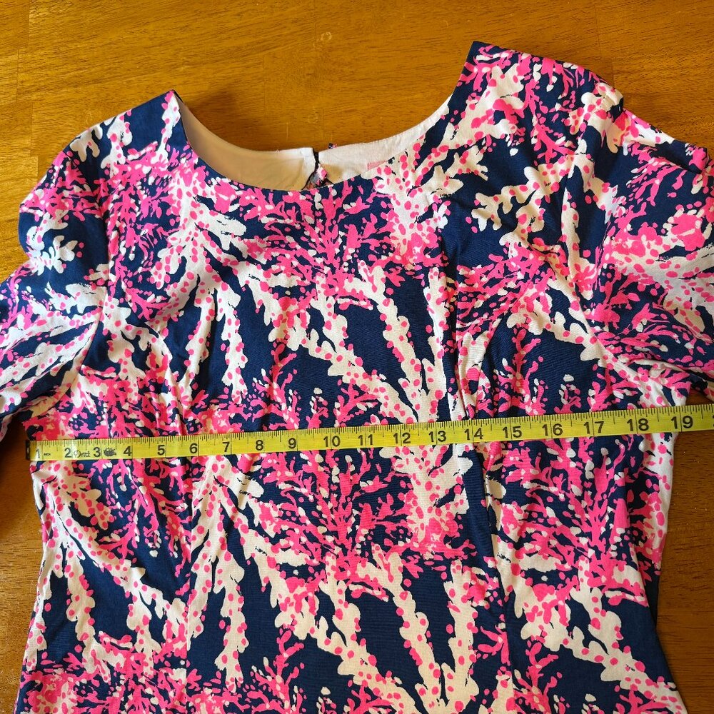 Lilly Pulitzer Fiesta Stretch Keyhole Back Dress Size 14 - Picture 7 of 8